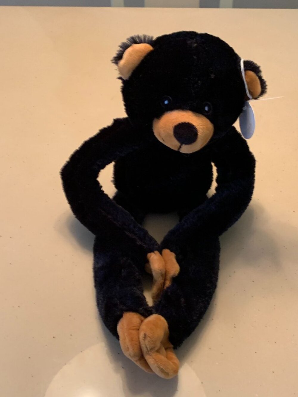 WISHPET HANGING BLACK BEAR   NWT